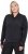 Ulla Popken Quick Drying College Collar Sweatshirt Black - Hættetrøjer og sweatshirts - 