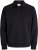 Jack & Jones Bradley Sweatshirt Polo Black - Trøjer og hættetrøjer - Trøjer og Hættetrøjer i store størrelser - 2XL-14XL