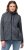 Ulla Popken Heather Knit Fleece Jacket Navy - Hættetrøjer og sweatshirts - 