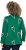Ulla Popken Candy Cane Graphic Sweatshirt Meadow Green - Hættetrøjer og sweatshirts - 