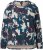 Ulla Popken Horse Print Long Sleeve Sweatshirt Navy - Hættetrøjer og sweatshirts - 