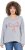 Ulla Popken Bow City Lettering Sweatshirt Light Grey Melange - Hættetrøjer og sweatshirts - 