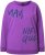 Ulla Popken Magnifique Split Style Sweatshirt Purple - Hættetrøjer og sweatshirts - 