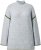 Ulla Popken Decorative Seam Sweater Light Grey Melange - Hættetrøjer og sweatshirts - 