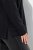 Ulla Popken Chain Fringe Smooth Fleece Sweatshirt Black - Hættetrøjer og sweatshirts - Bløde sweatshirts, hoodies & strik