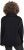 Ulla Popken Chain Fringe Smooth Fleece Sweatshirt Black - Hættetrøjer og sweatshirts - 