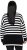 Ulla Popken Striped Stand-Up Collar Sweater Black - Hættetrøjer og sweatshirts - Bløde sweatshirts, hoodies & strik