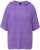 Ulla Popken Fuzzy Knit Short Sleeve Hoodie Pale Lilac - Hættetrøjer og sweatshirts - Bløde sweatshirts, hoodies & strik