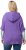 Ulla Popken Fuzzy Knit Short Sleeve Hoodie Pale Lilac - Hættetrøjer og sweatshirts - Bløde sweatshirts, hoodies & strik
