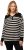 Ulla Popken Striped Troyer Collar Sweater Black - Hættetrøjer og sweatshirts - Bløde sweatshirts, hoodies & strik