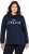 Ulla Popken Moin Graphic Sweatshirt Navy - Hættetrøjer og sweatshirts - Bløde sweatshirts, hoodies & strik