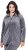 Ulla Popken Velour Loungewear Jacket Dark Grey - Hættetrøjer og sweatshirts - 