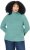 Ulla Popken Asymmetric Zipper Turtleneck Sweater Green - Hættetrøjer og sweatshirts - 