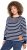Ulla Popken Striped Drawstring Hem Sweatshirt Navy - Hættetrøjer og sweatshirts - Bløde sweatshirts, hoodies & strik