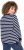 Ulla Popken Striped Drawstring Hem Sweatshirt Navy - Hættetrøjer og sweatshirts - Bløde sweatshirts, hoodies & strik
