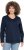 Ulla Popken Stripe Panel Long Sleeve V-Neck Sweatshirt Navy - Hættetrøjer og sweatshirts - 