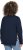 Ulla Popken Stripe Panel Long Sleeve V-Neck Sweatshirt Navy - Hættetrøjer og sweatshirts - 