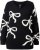 Ulla Popken Glitter Bow Sweater Black - Hættetrøjer og sweatshirts - Bløde sweatshirts, hoodies & strik
