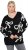 Ulla Popken Glitter Bow Sweater Black - Hættetrøjer og sweatshirts - Bløde sweatshirts, hoodies & strik
