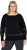 Ulla Popken Sparkling Breton Striped Sweater Black - Ulla Popken - 