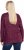 Ulla Popken Metallic Print Extra Soft Christmas Sweatshirt Dark Wine Red - Hættetrøjer og sweatshirts - 