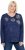 Ulla Popken Metallic Print Extra Soft Christmas Sweatshirt Ink Blue - Hættetrøjer og sweatshirts - Bløde sweatshirts, hoodies & strik