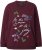 Ulla Popken Sparkling Sequin Bows Christmas Sweatshirt Plum - Hættetrøjer og sweatshirts - 