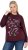 Ulla Popken Sparkling Sequin Bows Christmas Sweatshirt Plum - Hættetrøjer og sweatshirts - 