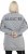 Ulla Popken Nostalgic Escape Oversized Sweatshirt Mouse Grey - Hættetrøjer og sweatshirts - Bløde sweatshirts, hoodies & strik