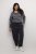 Kaffe Curve Merla Bukser Sort (Oyster) - Jeans & Bukser i Store Størrelser – Plus Size - 