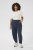 Kaffe Curve Merla Bukser Mørk Marineblå - Jeans & Bukser i Store Størrelser – Plus Size - 