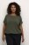 Kaffe Curve Ami Stanley Kortærmet Bluse Mørkegrøn - T-shirts - 