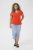 Kaffe Curve Jena V-Neck T-Shirt Grenadine Red - T-shirts - 