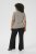 Kaffe Curve Lizzy Stribet striktrøje Beige/Sort - Trykte T-shirts til kvinder - 