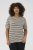 Kaffe Curve Lizzy Stribet striktrøje Beige/Sort - Trykte T-shirts til kvinder - 