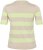 Kaffe Curve Lizzy Stribet striktrøje Beige/Grøn - Trykte T-shirts til kvinder - 