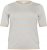 Kaffe Curve Lizzy Stribet striktrøje Beige/Blød blå - Trykte T-shirts til kvinder - 