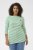 Kaffe Curve Lia Boatneck 3/4 T-Shirt Chalk/Bright Green - Trøjer & toppe - 