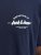 Jack & Jones Brandon T-shirt Blå - T-shirts - T-shirts i store størrelser - 2XL-14XL