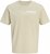 Jack & Jones Blaneo Short Sleeve T-shirt Beige - T-shirts - T-shirts i store størrelser - 2XL-14XL
