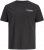 Jack & Jones Oscar T-Shirt Black - T-shirts med print i store størrelser - T-shirts med print i store størrelser