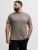 Jack & Jones Oscar T-Shirt Grey - T-shirts med print i store størrelser - T-shirts med print i store størrelser
