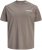 Jack & Jones Oscar T-Shirt Grey - T-shirts med print i store størrelser - T-shirts med print i store størrelser