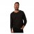 JP1880 T-Shirt Henley Long Sleeve Striped Brown TALL - HERRETØJ MT-6XLT - Tøj til høje mænd
