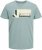 Jack & Jones Logan T-Shirt Grey - T-shirts - T-shirts i store størrelser - 2XL-14XL