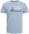 Jack & Jones Logan T-Shirt Turquoise - T-shirts - T-shirts i store størrelser - 2XL-14XL