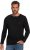 JP1880 Henley T-Shirt Long Sleeve Black TALL - HERRETØJ MT-6XLT - Tøj til høje mænd