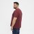 North Latitude T-Shirt O-Neck Bordeaux TALL - TALL T-shirts - Lange T-shirts Mænd