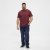 North Latitude T-Shirt O-Neck Bordeaux TALL - TALL T-shirts - Lange T-shirts Mænd