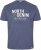 North Latitude Denim Printed T-Shirt Blue Melange TALL - TALL T-shirts - Lange T-shirts Mænd
